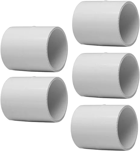 Vista 8 de Adaptador de conector de acoplamiento de tubería de PVC de 1 pulgada, 10 Uds., enchufe x zócalo, horario 40 color blanco