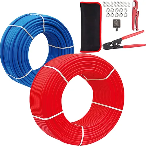 Vista 9 de Tubo PEX-B, 1/2 "2 x100FT Longitud PEX Tubos de Tubería con Cortador de Tubos