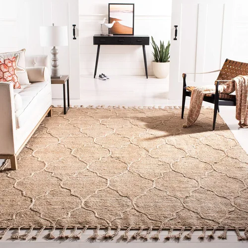 Vista 6 de SAFAVIEH Natural Fiber Collection - Alfombra decorativa de 2 pies 3 pulgadas x 4 pies, natural, hecha a mano, rústico, geométrico, marroquí