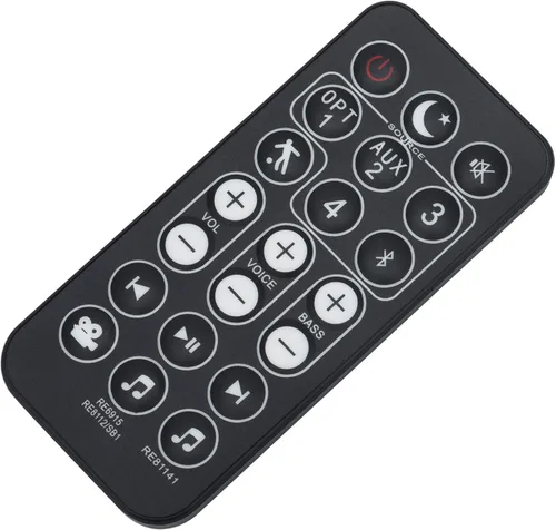 Vista 2 de PERFASCIN Reemplazo de control remoto apto para sistema de barra de sonido Polk RE6915 RE81141 RE8112/SB1 RE6915-1 RE69151 RE8112-1 RE81121 RE8114-1
