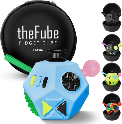 Vista 17 de PILPOC theFube Infinity Cube Infinite Magic Cube alivia el estrés y la Rojo