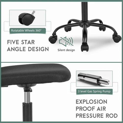 Vista 5 de PayLessHere Silla de oficina, silla de escritorio, silla ergonómica de malla para computadora, soporte para espalda, moderno, ejecutivo, respaldo