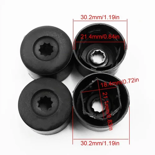 Vista 4 de Saihisday Juego de 20 tapas de tuerca de rueda con herramienta de extracción de repuesto para VW Jetta Beetle Passat Golf Wheel 1K0 601 173