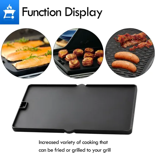Vista 12 de 7404 Piezas de repuesto de plancha para Weber Summit 400 600 Series de hierro fundido reversible para parrilla S-470 S-670 E-470 E-670 E-670 E-420