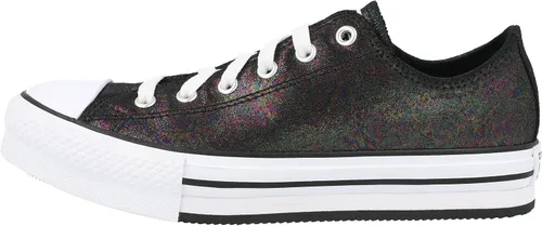 Vista 2 de Converse Chuck Taylor All Star EVA Lift Ox Iridiscente Cuero NegroBlanco Cuero 6 US Junior, NegroBlanco