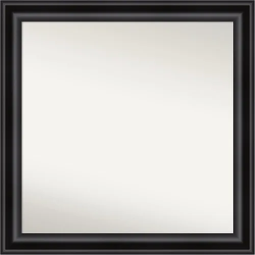Vista 457 de Amanti Art Espejo personalizado, espejo de baño negro puente, espejo de pared o espejo de tocador de baño sobre el fregadero (26 x 26 pulgadas)