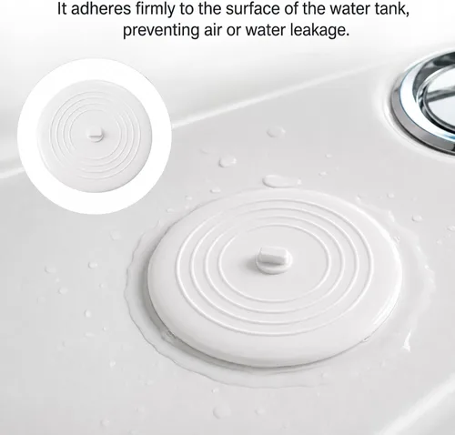 Vista 7 de Tapón de baño grande de 6 pulgadas para desagüe de silicona