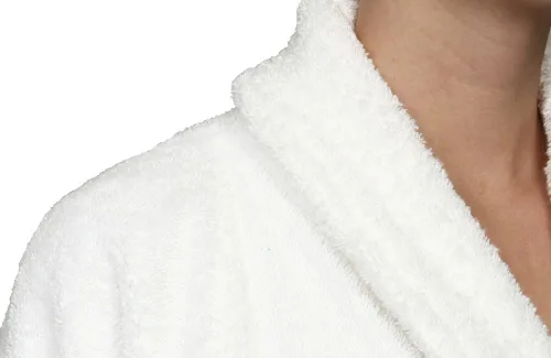 Vista 7 de Superior Bata de rizo unisex de algodón, batas suaves y absorbentes para hombres y mujeres, accesorios de baño
