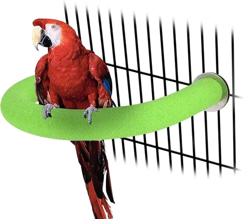 Vista 9 de Rypet Percha para Loros de Superficie Rugosa - Perchas de Arena de Cuarzo para Jaula de Pájaros para Pequeños Periquitos, Cacatúas, Conures
