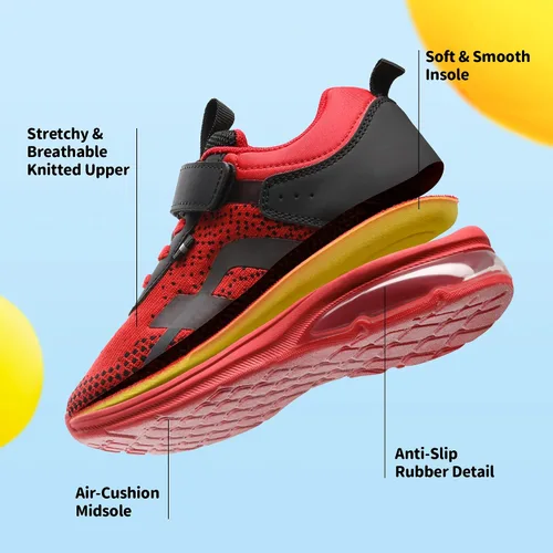 Vista 2 de DREAM PAIRS Zapatos para niños y niñas, tenis para correr o correr