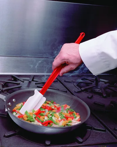 Vista 2 de Rubbermaid Commercial Products - Espátula y raspador de alto calor, 16.5", Rojo