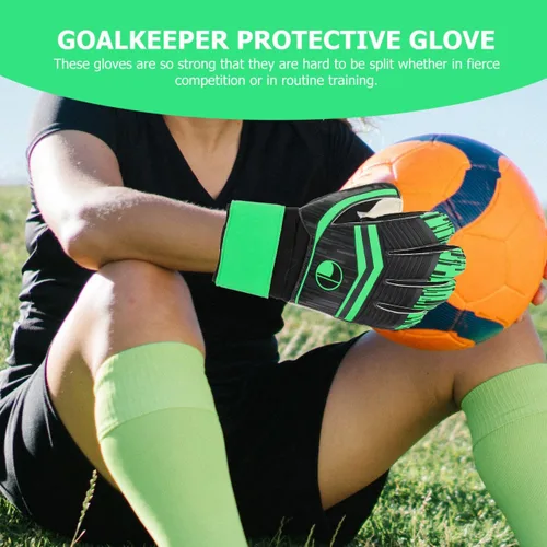 Vista 6 de GALPADA 1 par de guantes creativos de fútbol para mayor agarre y comodidad para jóvenes y adultos