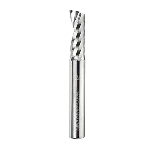 Vista 9 de Amana Tool - 51645 Carburo sólido CNC espiral 'O' sola flauta, corte de plástico 1/2 diámetro x 1