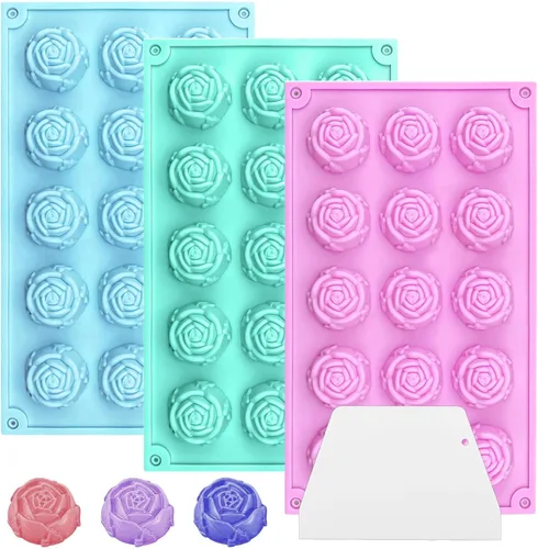Vista 6 de Moldes redondos de 36 cavidades para galletas de chocolate, cilindro, cubierta de chocolate, moldes de silicona para dulces, mini pasteles, gelatina