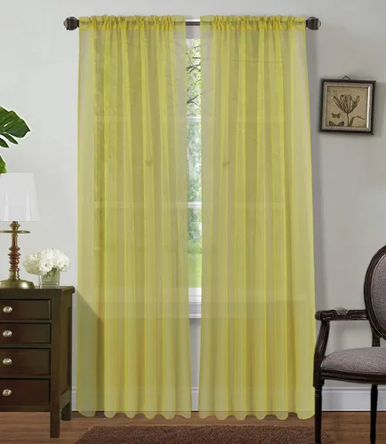 Vista 16 de Sapphire Home Cortinas traslúcidas negras de 63 pulgadas de largo, juego de 2 paneles de cortinas traslúcidas, filtrantes de luz, cortinas Negro