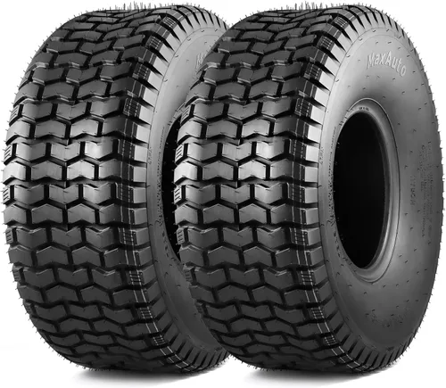 Vista 8 de MaxAuto 2 neumáticos de césped de 11 x 4 x 5 11 x 4.00-5 para césped y jardín, podadora de carrito de golf, P512 LRA 11X4-5 Front Mower Tires