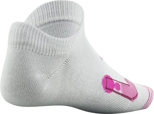 Vista 4 de Under Armour Calcetines invisibles esenciales para niña, paquete de 6