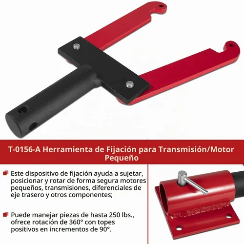 Vista 5 de T-0156-A Herramienta de fijación de transmisión/motor pequeño resistente con base para Ford/Chrysler