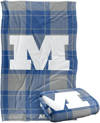 Vista 257 de LOGOVISION St John's University Campus Plaid Spirit Silky Touch Manta súper suave 36 x 58 pulgadas