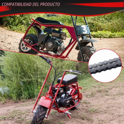 Vista 4 de KAMIER #35 140 Eslabones Cadena de Rodillos de Transmisión para Coleman CT100U CC100X RB100 Baja Doodle Bug DB30 Mega Monster Moto MM-B80 MM-B105