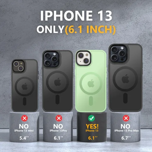 Vista 137 de MOCCA - Funda magnética resistente para iPhone XR de 6.1 pulgadas, compatible con MagSafe, funda con protección contra caídas de grado militar