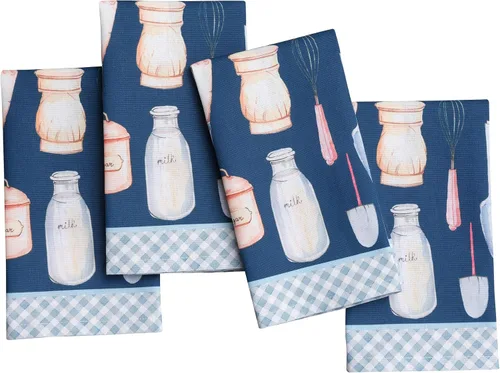 Vista 55 de Maison d' Hermine Juego de 4 servilletas de tela 100% algodón, suaves y duraderas, servilletas cuadradas reutilizables para uso diario, lavables