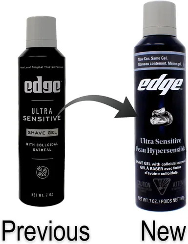 Vista 2 de Gel de afeitado ultra sensible Edge para hombre 1 piezas sku# 1788527MA
