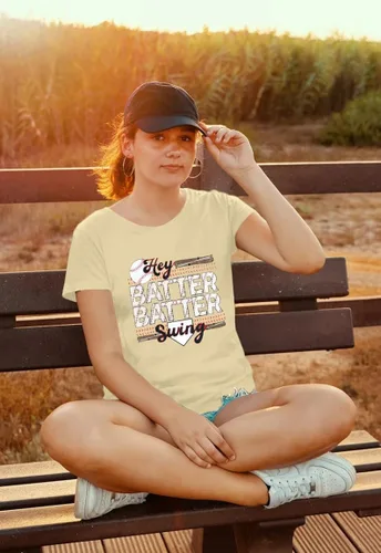 Vista 4 de Camiseta de béisbol para mujer, camiseta de manga corta para mujer, camiseta divertida con gráfico de béisbol para mamá, camiseta de verano casual