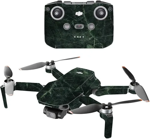 Vista 22 de MightySkins - Compatible con DJI Mini 2 Dron portátil – Mármol ámbar Funda protectora de vinilo duradera y única Fácil de aplicar, quitar