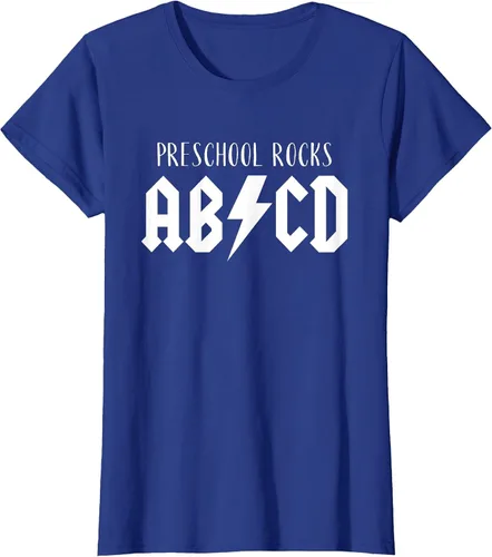 Vista 28 de Preschool Rocks Teacher Back to School ABCD Rock First Day T-Shirt Asphalt Grey