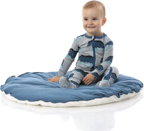 Vista 13 de KicKee Print Footies with Zipper, Super Soft One-Piece Jammies, Sleepwear for Babies and Kids Resumen Prismático Primavera