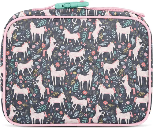 Vista 2 de Simple Modern Fiambrera para niños y bolsa de almuerzo aislada para la Campos de unicornio