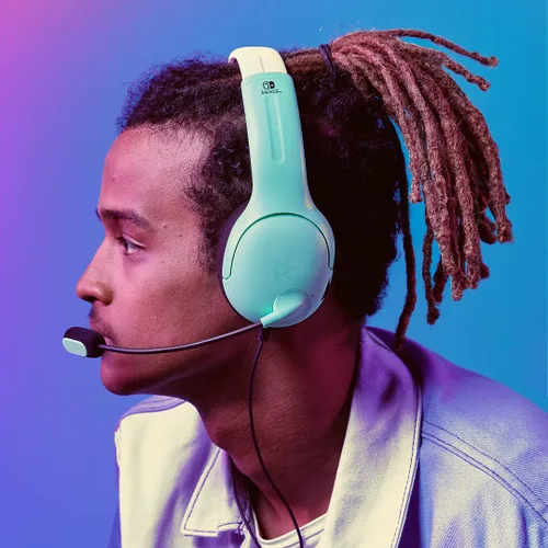 Vista 7 de PDP Gaming LVL40 Stereo Headset with Mic for Nintendo SwitchSwitch LiteOLED - Wired Power Noise Cancelling Microphone, Lightweight, Soft Comfort On