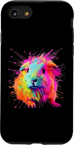 Vista 18 de Splash Paint Guinea Pig Furry Potato Lovers Case for iPhone 16