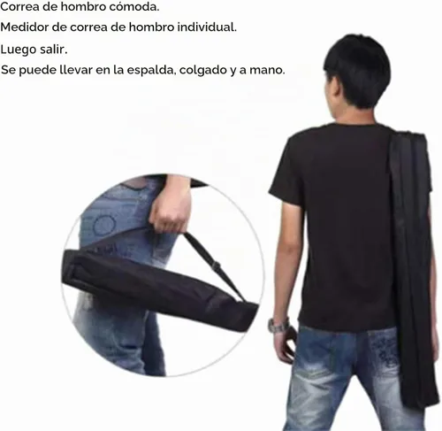 Vista 5 de Práctica bolsa de almacenamiento para trípode con correa para el hombro, bolsas de almacenamiento para fotógrafos artistas