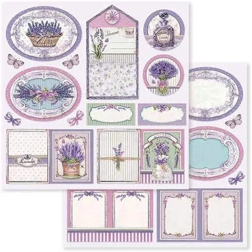 Vista 9 de STAMPERIA INTERNATIONAL, KFT PAPER PAD 8X8 10PK PROVENCE, 20.3 x 20.3 (8" x 8"), multicolor