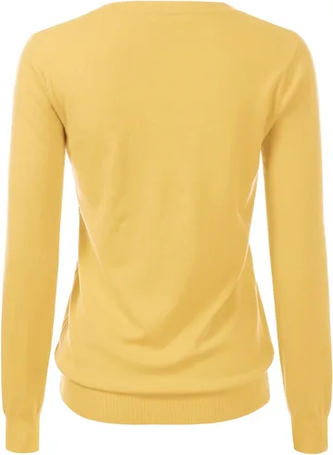 Vista 3 de Suéter Pullover de Punto Suave Premium para Mujer con Cuello Redondo y Manga Larga (S-XXL)