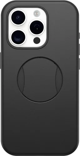 Vista 9 de OtterBox Funda OtterGrip Symmetry Series para iPhone 15 Pro (solamente), Aspen Gleam (naranja), agarre integrado, funda elegante, se ajusta a