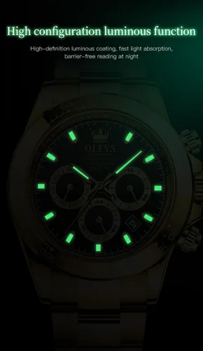 Vista 7 de OLEVS Relojes de esqueleto para hombre, reloj de pulsera de diamantes de lujo, automático, mecánico, automático, luminoso, impermeable