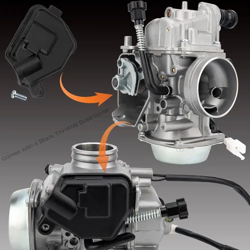 Vista 5 de Carburador TRX350 para Honda Rancher 350 TRX350TM TRX350TE 350ES 350FE 350FMTE 2000-2006 4 tiempos ATV Nuevo carburador con filtro de aire y filtro