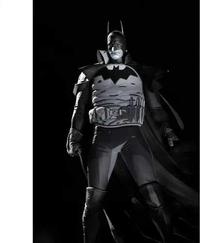 Vista 5 de DC Direct Batman Black & White: Batman por Mike Mignola (Gotham by Gaslight) Estatua de resina 1:10