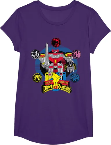 Vista 13 de Power Rangers Camiseta Megazord Asfalto