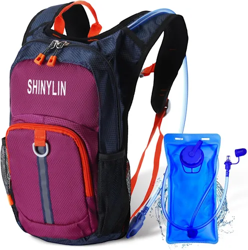 Vista 20 de Shinylin Mochila de Hidratación para Niños con Vejiga de Agua de 1.5L Mochila de Senderismo Ligera para Niños o Niñas Niños Ciclismo Escalada Correr