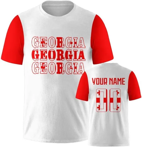 Vista 45 de Camisetas de fútbol nacionales personalizadas 2024 con diseño de fuentes, ropa personalizada con tus números de nombre para hombres, mujeres