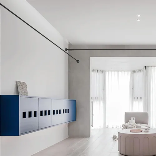 Vista 11 de Skyline - Tira de luz de acero lineal, lámpara de pared lineal, decoración familiar, barra de acero, barra de pasillo, longitud de bricolaje, corte