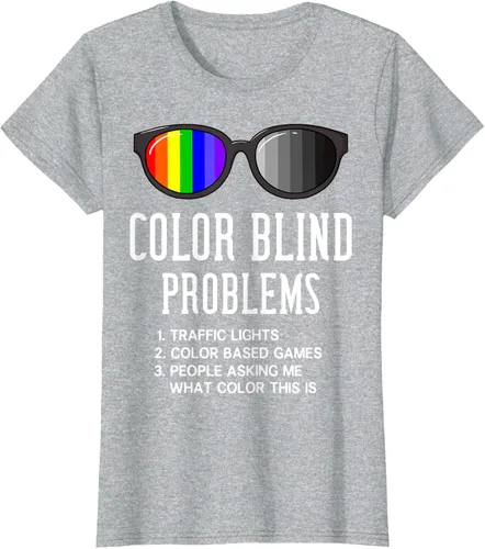 Vista 19 de Color Blind Problems - Camiseta para regalo con gafas de prueba