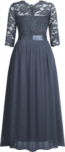 Vista 6 de Miusol Women's Formal Floral Lace Plus Size Wedding Maxi Dress