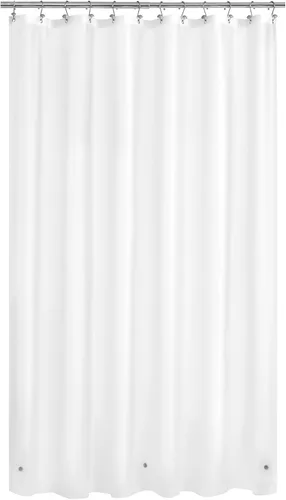 Vista 42 de Cortina de regadera para cabina de ducha 36x72, forro de cortina de regadera de plástico PEVA para baño, ligera e impermeable, 36 x 72, transparente