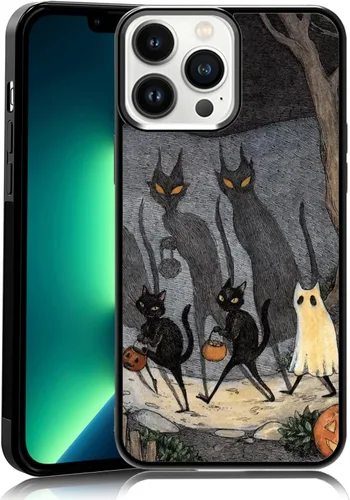 Vista 109 de Elegante funda de teléfono con diseño de gato Marie compatible con iPhone 11, funda de encaje dorado para iPhone, a prueba de golpes, rosa fucsia