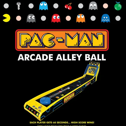 Vista 8 de Pac-Man: Arcade Alley-Ball - Serie premium, pista de 3 pies, juego de mesa de luces y sonidos, marcador LED, licencia, adultos y niños mayores de 6